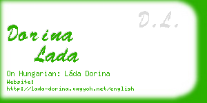 dorina lada business card